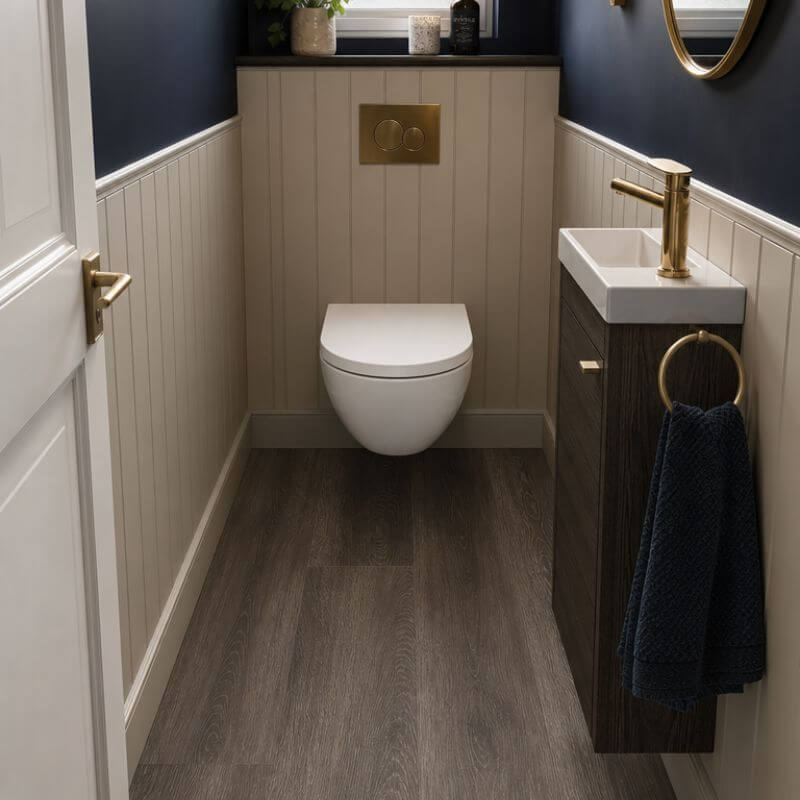 Durova Black Oak waterproof SPC flooring