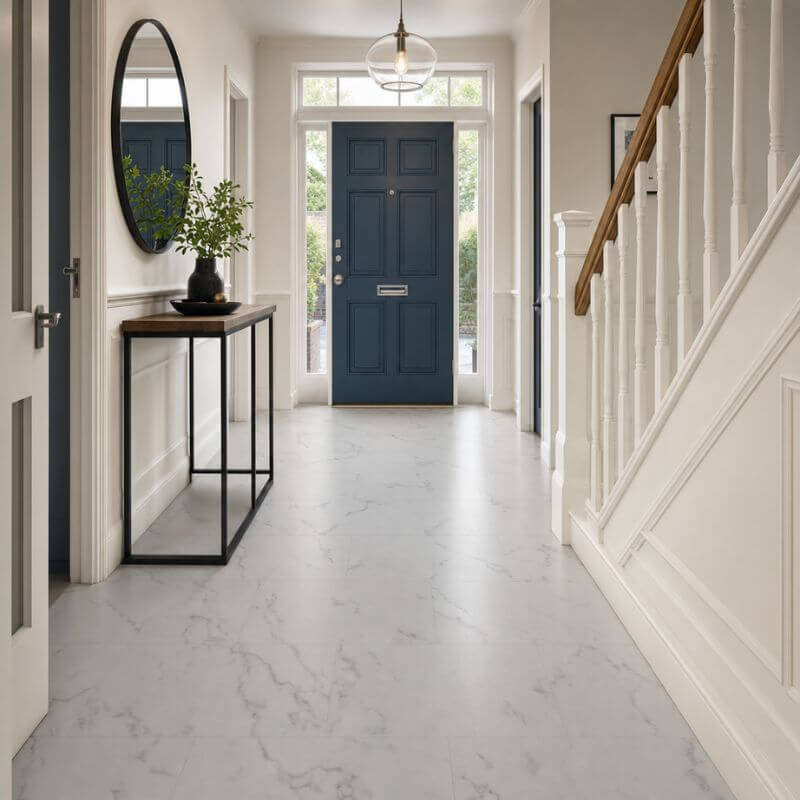 Durova Carrara Marble Gloss waterproof SPC flooring